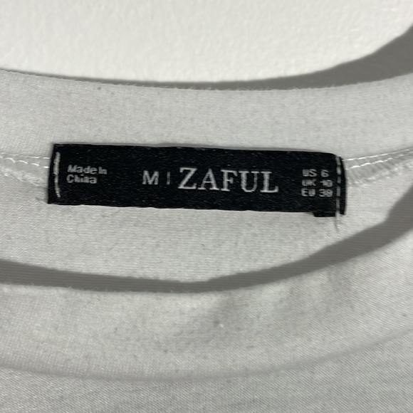 ZAFUL Skeleton Graphic Tee - White M - Picture 4 of 4
